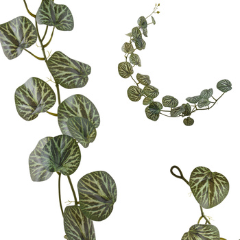 GIRLANDA BLUSZCZ SZTUCZNE KWIATY BEGONIA ZWIS PNĄCZE DEKORACJA LIŚCIE