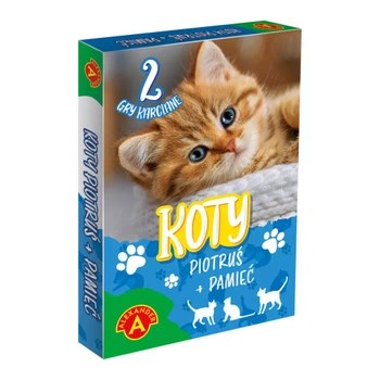 KARTY PIOTRUŚ PAMIĘĆ KOTY GRA 2w1 ALEKSANDER