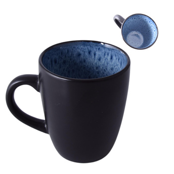 KUBEK Z KAMIONKI KAMIONKA DO KAWY I HERBATY ZIÓŁ CZARNY 330ml