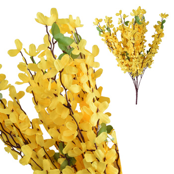 KWIATY SZTUCZNE FORSYCJA OZDOBA DO ŚWIĘCONKI NA WIELKANOC GAŁĄZKA BUKIET