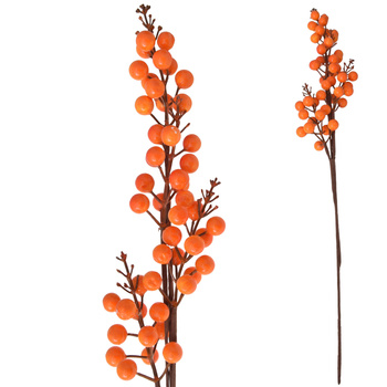 Gałązka dekoracyjna jesienna sztuczna ozdobna pomarańczowa do wazonu stroik