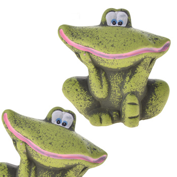 ŻABA FIGURKI OGRODOWE ŻABY ŻABKA ŻABKI NA TARAS DEKORACJE OZDOBY DO OGRODU 14cm