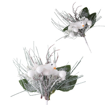 GAŁĄZKI DO STROIKA STROIKÓW ŚWIĄTECZNA GAŁĄZKA DEKORACYJNA BROKATOWA