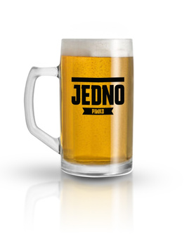 KUFEL DO PIWA URODZINOWY PREZENT NA URODZINY „Jedno piwko” 500 ml