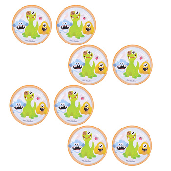 TALERZYKI URODZINOWE PAPIEROWE Pillow Monsters PARTY 18 CM 8 SZT