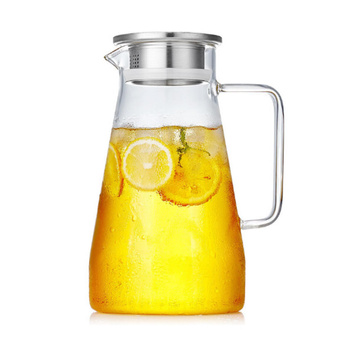 DZBANEK DO NAPOJÓW MROŻONEJ HERBATY ZE SZKŁA BOROKRZEMOWEGO Z POKRYWKĄ