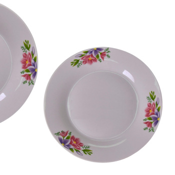 TALERZ DESEROWY TALERZYK DO CIASTA KWIATY 19cm