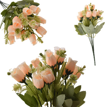 BUKIET RÓŻA RÓŻE RÓŻ RÓŻYCZKI GAŁĄZKI SZTUCZNE KWIATY 14 GAŁ