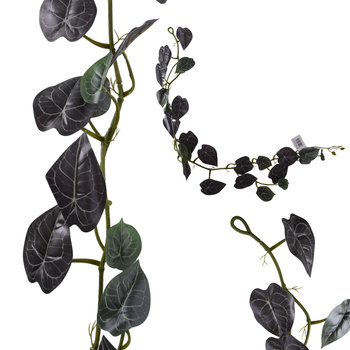 GIRLANDA BLUSZCZ SZTUCZNE KWIATY ANTURIUM ZWIS PNĄCZE DEKORACJA LIŚCIE