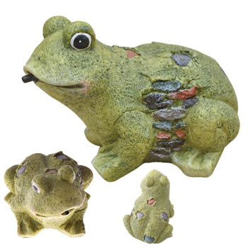 ŻABA ŻABKA Z CZUJNIKIEM RUCHU KUMKA RECHOCZE FIGURKA OGRODOWA