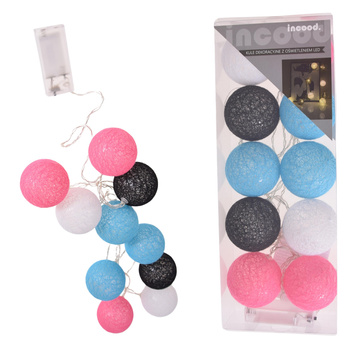 GIRLANDA ŚWIETLNA OGRODOWA LAMPKI KULE LED OGRODOWE KULKI OGRÓD