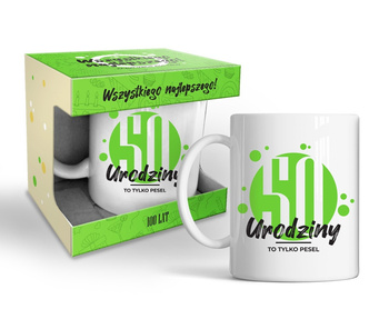 KUBEK URODZINOWY PREZENT NA URODZINY 50 - TKA