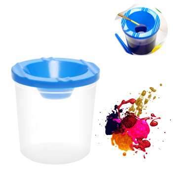 KUBEK NIEKAPEK NA WODĘ DO MALOWANIA Z BLOKADĄ WYLANIA FARBY