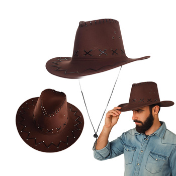 KAPELUSZ KOWBOJSKI COUNTRY WESTERN DLA DOROSŁYCH PARTY