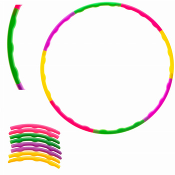 HULA HOP MASAŻER SKŁADANE OBRĘCZ FITNESS 65 cm