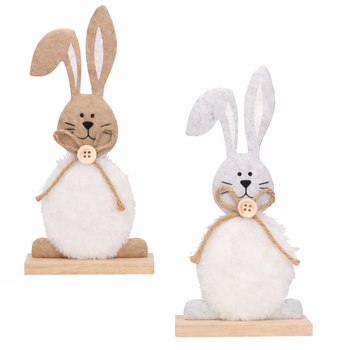 Królik zajączek wielkanocny figurka dekoracyjna ozdoba wielkanocna
