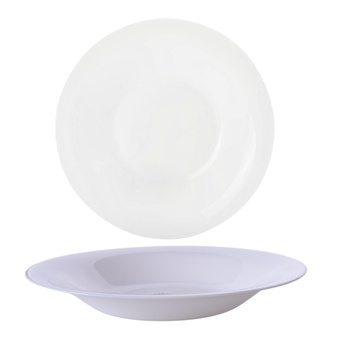 TALERZ OBIADOWY GŁĘBOKI NA ZUPĘ DO SERWOWANIA ZUP MAKARONÓW BIAŁY 21,5cm