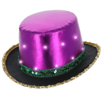 ŚWIECĄCY KAPELUSZ LED NA URODZINY IMPREZY PRZEBRANIE 