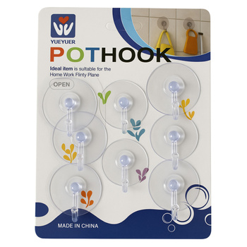 Przyssawka z haczykiem haczyk wieszak na przyssawkę 8 szt 5cm