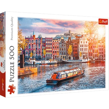 PUZZLE UKŁADANKA AMSTERDAM HOLANDIA 500 el.