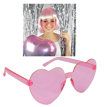 OKULARY na WALENTYNKI zakochani SERCA SERDUSZKA RÓŻOWE