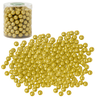 Kulki kuleczki styropianowe złote małe drobne brokatowe do dekoracji