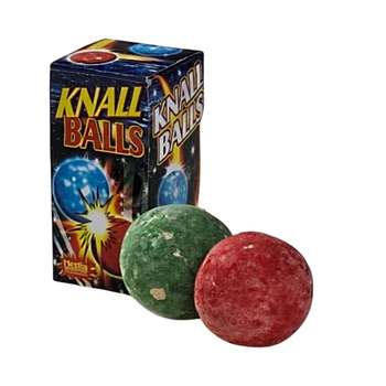 KULKI KRZEMIENNE STRZELAJĄCE KNALL BALLS KOLOROWE ZESTAW 12X2szt