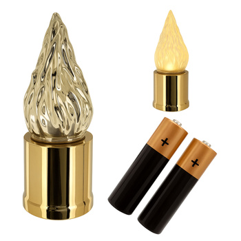 Wkład LED do zniczy na baterie efekt płomienia elektryczny znicz 15cm