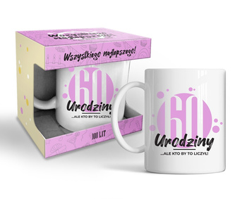 KUBEK URODZINOWY PREZENT NA URODZINY 60 - TKA