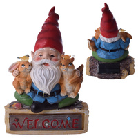 KRASNAL SKRZAT FIGURKA OGRODOWA DEKORACJA OZDOBA SOLARNA LED