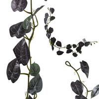 GIRLANDA BLUSZCZ SZTUCZNE KWIATY ANTURIUM ZWIS PNĄCZE DEKORACJA LIŚCIE