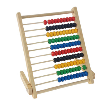 LICZYDŁO EDUKACYJNE DREWNIANE DO NAUKI LICZENIA STOJĄCE