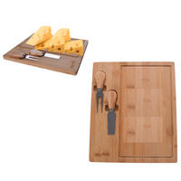 DESKA PATERA DO SERÓW PRZYSTAWEK DESKA DO WĘDLIN PRZEKĄSEK+ ZESTAW NOŻY