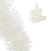 ŁAŃCUCH CHOINKOWY NA CHOINKĘ CHOINKI BIAŁY GIRLANDA ŚWIĄTECZNA 2metry