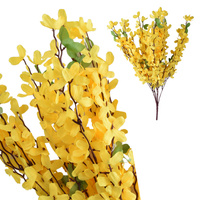 KWIATY SZTUCZNE FORSYCJA OZDOBA DO ŚWIĘCONKI NA WIELKANOC GAŁĄZKA BUKIET