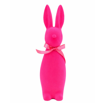 ZAJĄC ZAJĄCZEK KRÓLICZEK FLOKOWANY ZAJĄCZKI DEKORACJA STROIK WIELKANOC