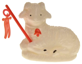 BARANEK WIELKANOCNY ŚWIĘCONKA DO KOSZYKA STROIk