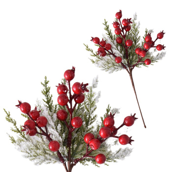 GAŁĄZKI DO STROIKA OŚNIEŻONA GŁÓG STROIKÓW ŚWIĄTECZNA GAŁĄZKA DEKORACYJNA