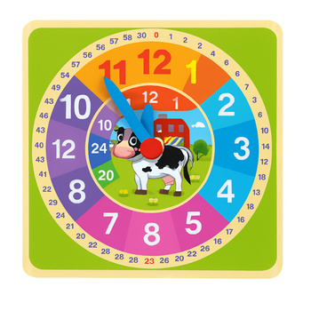 ZEGAR ZEGAREK DO NAUKI CZASU GODZINY EDUKACYJNY 24H