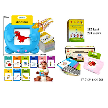 CZYTNIK KART DO NAUKI ANGIELSKIEGO ZABAWKA KARTY Do WCZESNEJ NAUKI JĘZYKA